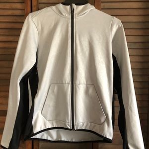 Silver Nike therma-fit zip up hoodie